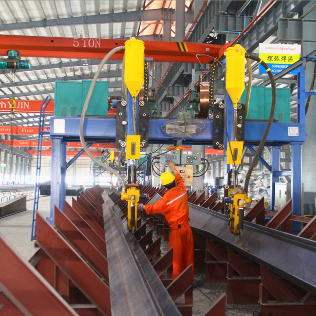 steel-structure-manufacturing-factory-welding-machine-myanmar