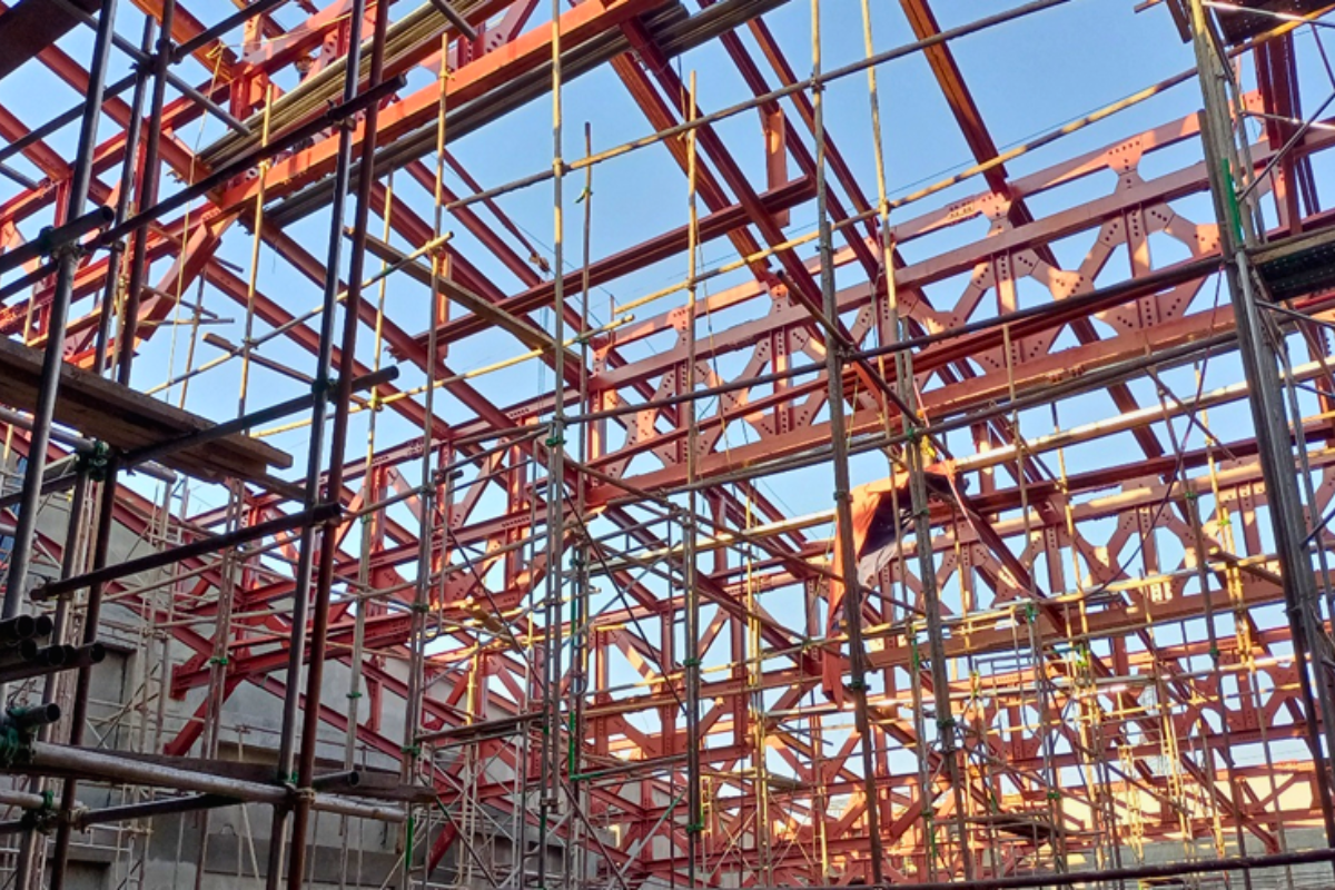 university-wisdom-land-convocation-hall-steel-structure-installation-canopy-member-hlegu-yangon-myanmar (1)