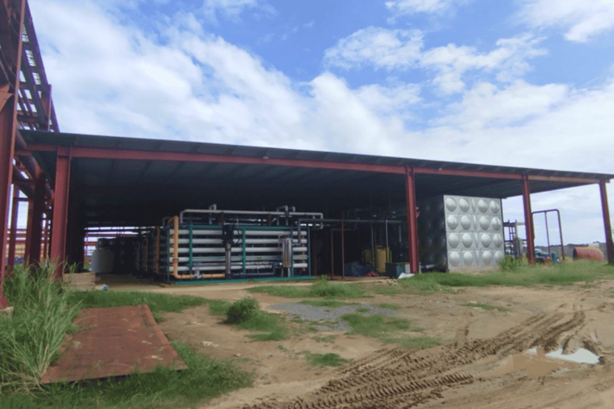 Mandalay Beverage Enterprise Water Building Steel Structure Installation