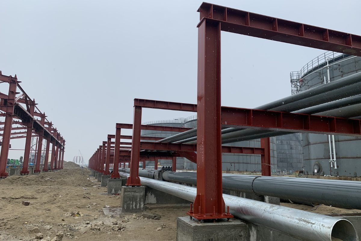 Pipe Rack Jetty Steel Structure Installation