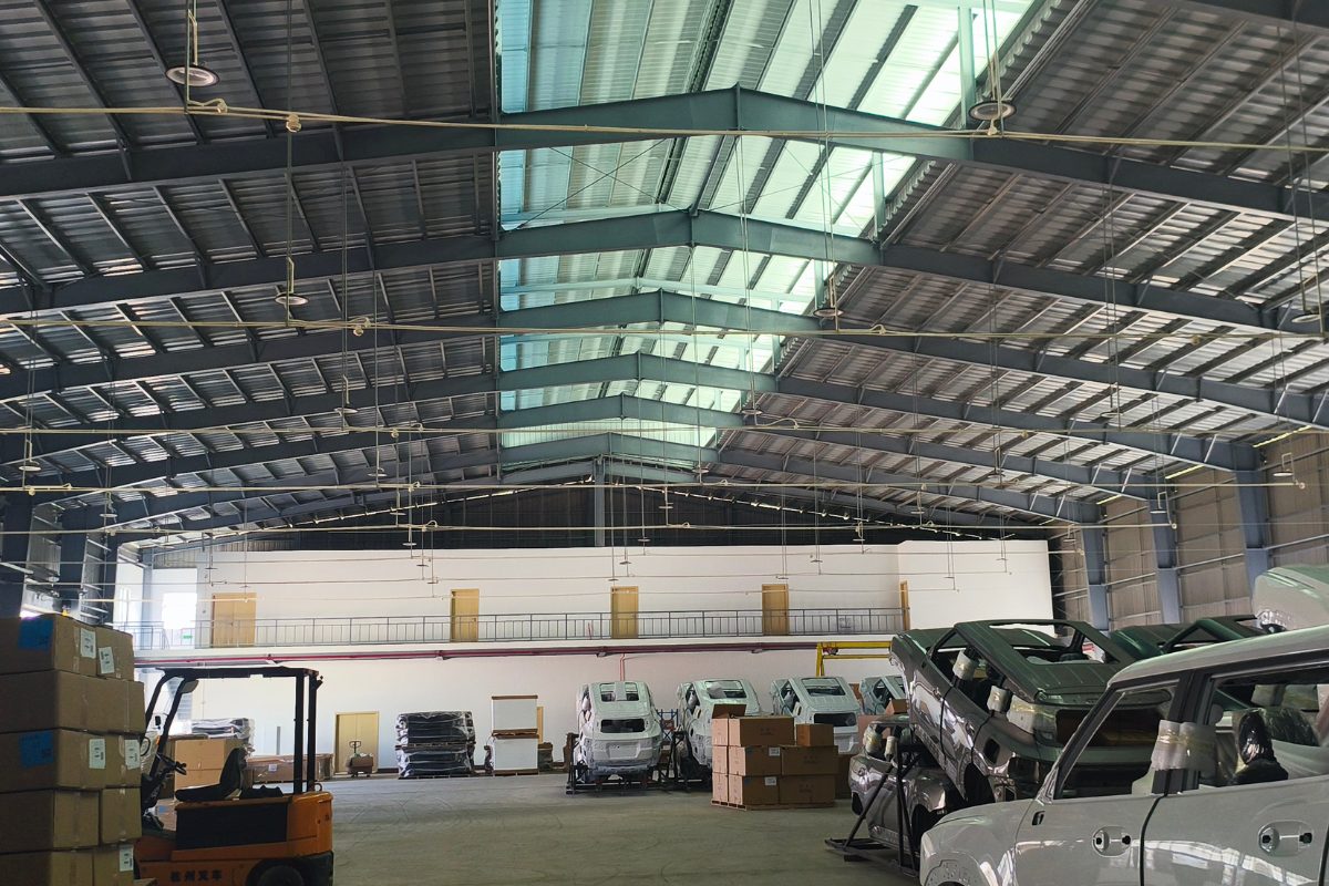 Car Storage Steel Structure Inside View