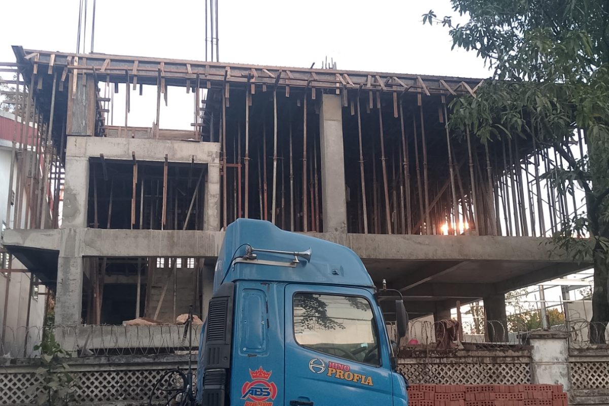 Mingalardon Steel Structure Warehouse and coffice Building Construction Site by Myanmar Yi Jin